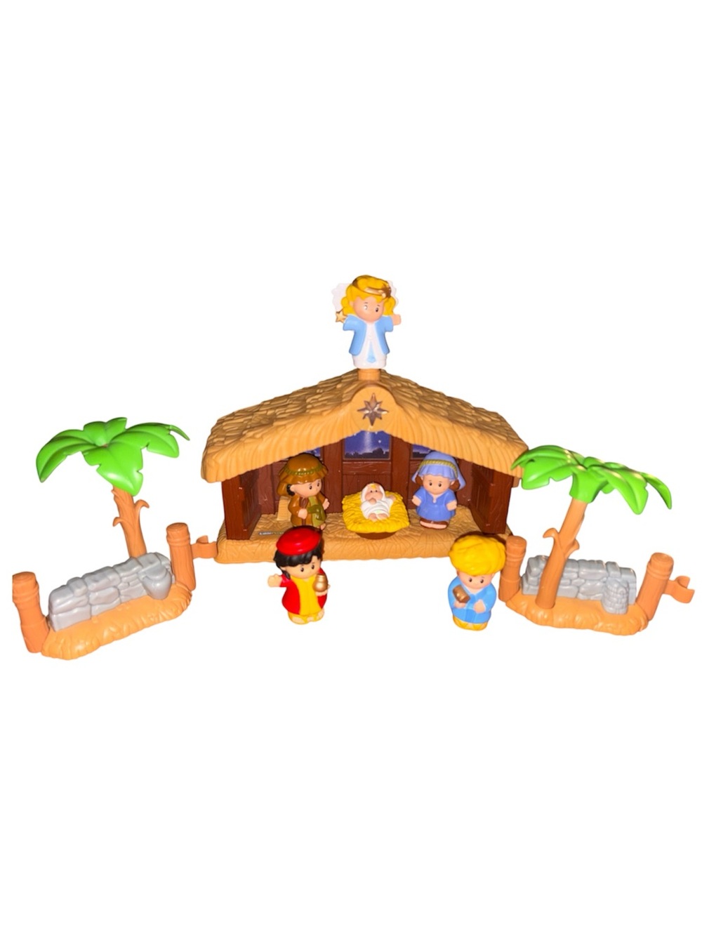 Fisher Price Little People Deluxe Christmas Story Nativity Set Music & Lights Up